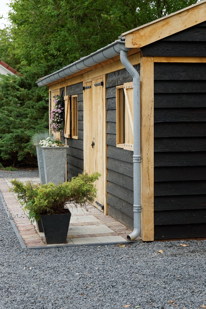 Houten tuinschuur Vechtdalbouwsystemen