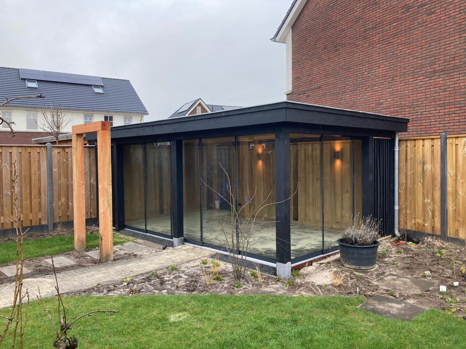 Moderne houten tuinkamer 1 Vechtdalbouwsystemen