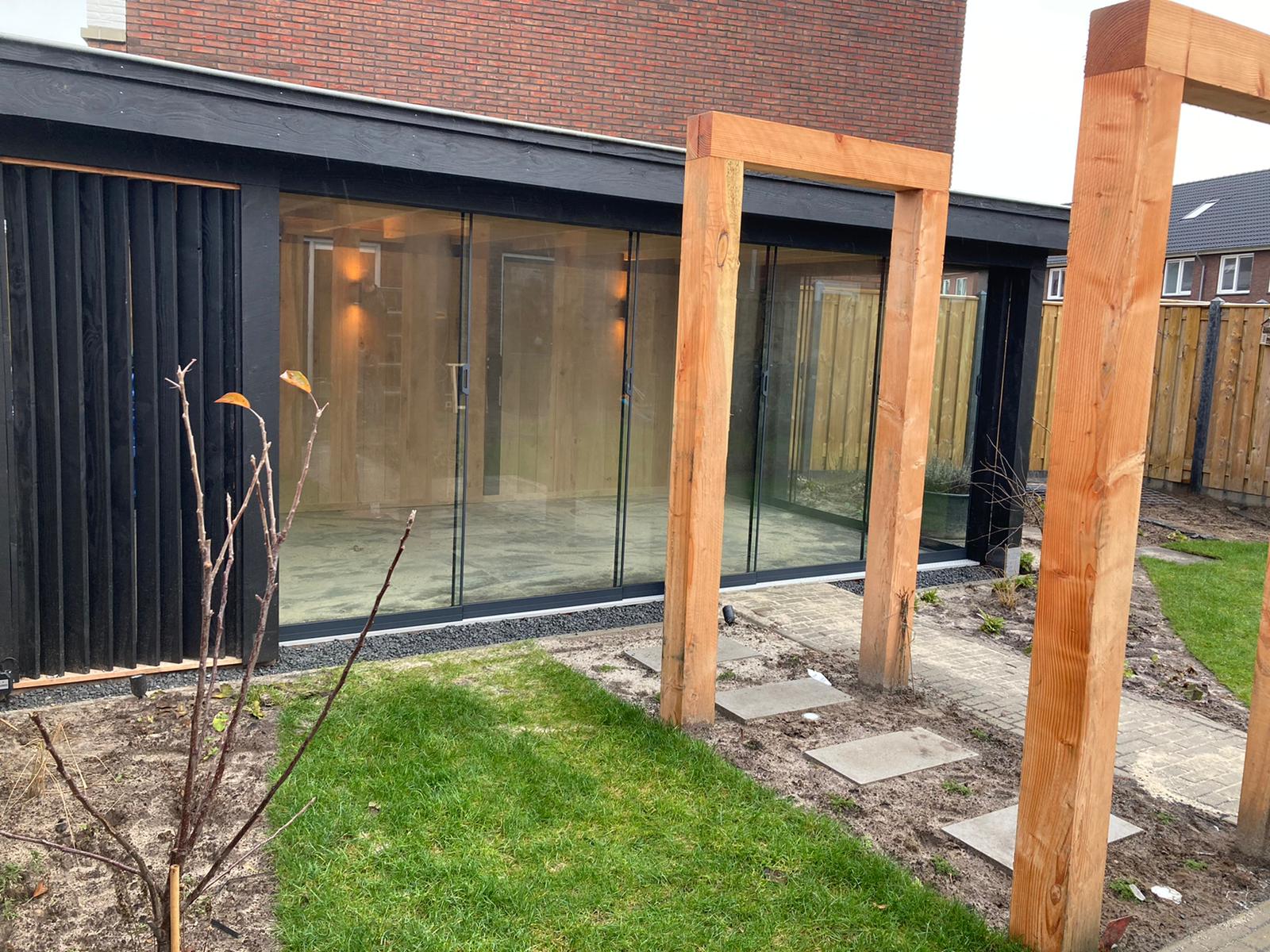 Moderne houten tuinkamer 2 Vechtdalbouwsystemen