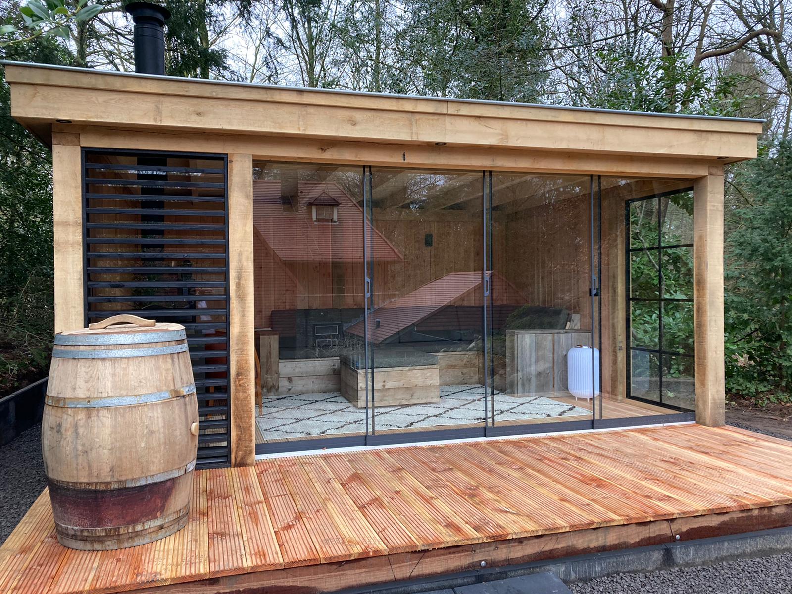 Houten tuinkamer Vechtdalbouwsystemen