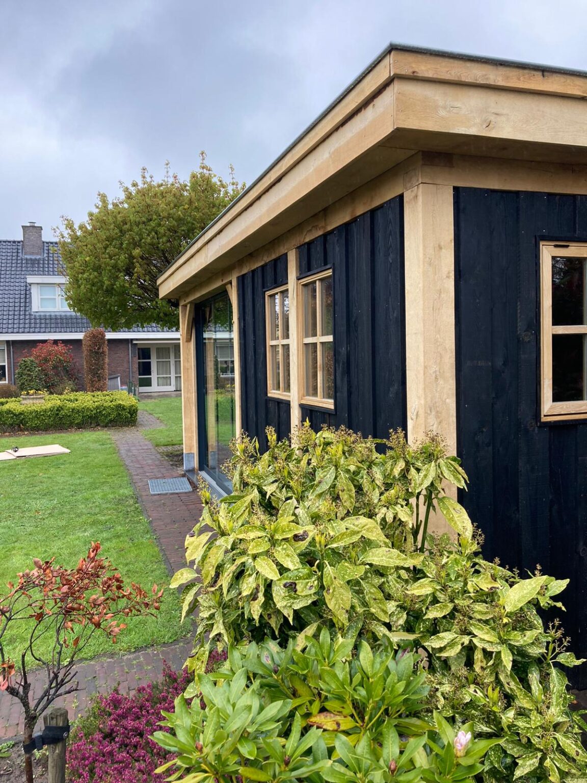 Houten tuinkamer met mancave 10 Vechtdalbouwsystemen